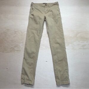 American Eagle Outfitters Mens 28x34 Beige Slim Straight Leg Khakis Flex Pants